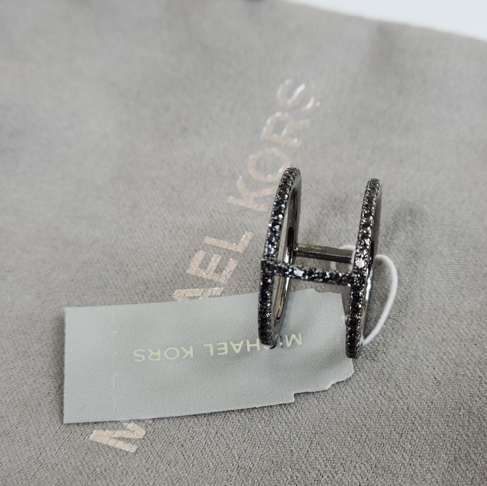 MK Sterling Pave Ring Jacket wear alone or nested